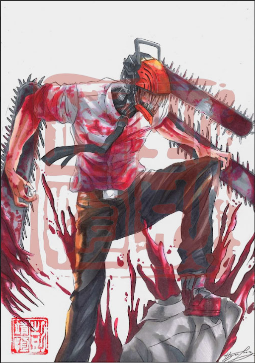 Chainsaw man Denji print by Hugo219.draws